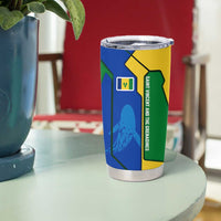 Saint Vincent and the Grenadines Flag Wave Map Tumbler Cup Caribbean Island Pride Pullover - Wonder Print Shop