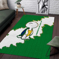Saint Vincent and the Grenadines Turtle Area Rug with Coat of Arms and Green Heritage Design - Wonder Print Shop