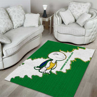 Saint Vincent and the Grenadines Turtle Area Rug with Coat of Arms and Green Heritage Design - Wonder Print Shop