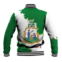 Saint Vincent and the Grenadines Turtle Baseball Jacket with Coat of Arms and Green Heritage Design - Wonder Print Shop