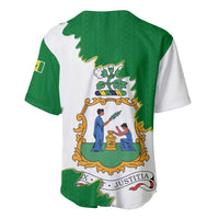 Saint Vincent and the Grenadines Turtle Baseball Jersey with Coat of Arms and Green Heritage Design - Wonder Print Shop
