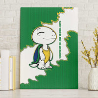 Saint Vincent and the Grenadines Turtle Canvas Wall Art with Coat of Arms and Green Heritage Design - Wonder Print Shop
