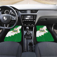 Saint Vincent and the Grenadines Turtle Car Mats with Coat of Arms and Green Heritage Design - Wonder Print Shop
