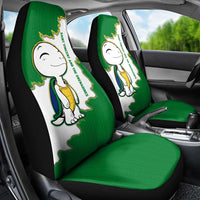 Saint Vincent and the Grenadines Turtle Car Seat Cover with Coat of Arms and Green Heritage Design - Wonder Print Shop