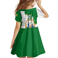 Saint Vincent and the Grenadines Turtle Family Matching Tank Maxi Dress and Hawaiian Shirt with Coat of Arms and Green Heritage Design - Wonder Print Shop