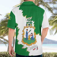 Saint Vincent and the Grenadines Turtle Hawaiian Shirt with Coat of Arms and Green Heritage Design - Wonder Print Shop