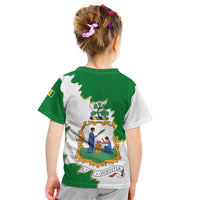 Saint Vincent and the Grenadines Turtle Kid T Shirt with Coat of Arms and Green Heritage Design - Wonder Print Shop