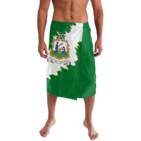 Saint Vincent and the Grenadines Turtle Lavalava with Coat of Arms and Green Heritage Design - Wonder Print Shop