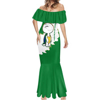 Saint Vincent and the Grenadines Turtle Mermaid Dress with Coat of Arms and Green Heritage Design - Wonder Print Shop