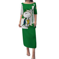 Saint Vincent and the Grenadines Turtle Puletasi with Coat of Arms and Green Heritage Design - Wonder Print Shop