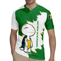 Saint Vincent and the Grenadines Turtle Rugby Jersey with Coat of Arms and Green Heritage Design - Wonder Print Shop