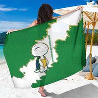 Saint Vincent and the Grenadines Turtle Sarong with Coat of Arms and Green Heritage Design - Wonder Print Shop