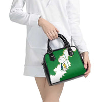 Saint Vincent and the Grenadines Turtle Shoulder Handbag with Coat of Arms and Green Heritage Design - Wonder Print Shop