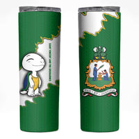 Saint Vincent and the Grenadines Turtle Skinny Tumbler with Coat of Arms and Green Heritage Design - Wonder Print Shop