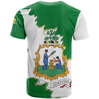 Saint Vincent and the Grenadines Turtle T Shirt with Coat of Arms and Green Heritage Design - Wonder Print Shop