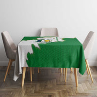 Saint Vincent and the Grenadines Turtle Tablecloth with Coat of Arms and Green Heritage Design - Wonder Print Shop