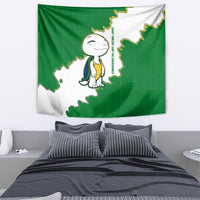 Saint Vincent and the Grenadines Turtle Tapestry with Coat of Arms and Green Heritage Design - Wonder Print Shop
