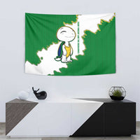 Saint Vincent and the Grenadines Turtle Tapestry with Coat of Arms and Green Heritage Design - Wonder Print Shop