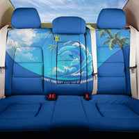 Saint Vincent and the Grenadines Dolphin Back Car Seat Cover with Ocean Wave and Tropical Island Design - Wonder Print Shop