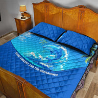 Saint Vincent and the Grenadines Dolphin Quilt Bed Set with Ocean Wave and Tropical Island Design - Wonder Print Shop
