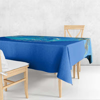 Saint Vincent and the Grenadines Dolphin Tablecloth with Ocean Wave and Tropical Island Design - Wonder Print Shop