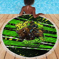 Buffalo Soldiers 10th Cavalry Regiment Beach Blanket Graffiti Urban Streetwear Style Graphic Art