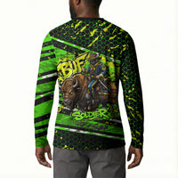 Buffalo Soldiers 10th Cavalry Regiment Button Sweatshirt Graffiti Urban Streetwear Style Graphic Art