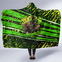 Buffalo Soldiers 10th Cavalry Regiment Hooded Blanket Graffiti Urban Streetwear Style Graphic Art