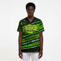 Buffalo Soldiers 10th Cavalry Regiment Scrub Top Graffiti Urban Streetwear Style Graphic Art