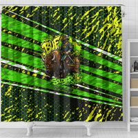 Buffalo Soldiers 10th Cavalry Regiment Shower Curtain Graffiti Urban Streetwear Style Graphic Art