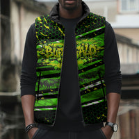 Buffalo Soldiers 10th Cavalry Regiment Sleeveless Puffer Jacket Graffiti Urban Streetwear Style Graphic Art