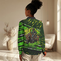 Buffalo Soldiers 10th Cavalry Regiment Women Casual Shirt Graffiti Urban Streetwear Style Graphic Art