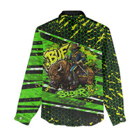 Buffalo Soldiers 10th Cavalry Regiment Women Casual Shirt Graffiti Urban Streetwear Style Graphic Art