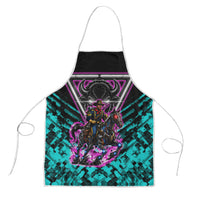 Buffalo Soldiers 9th Cavalry Regiment Apron Cyberpunk Synthwave Neon Futuristic Graphic Art