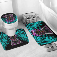 Buffalo Soldiers 9th Cavalry Regiment Bathroom Set Cyberpunk Synthwave Neon Futuristic Graphic Art