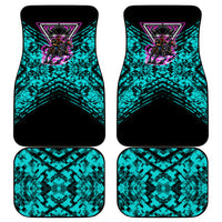 Buffalo Soldiers 9th Cavalry Regiment Car Mats Cyberpunk Synthwave Neon Futuristic Graphic Art