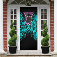 Buffalo Soldiers 9th Cavalry Regiment Door Cover Cyberpunk Synthwave Neon Futuristic Graphic Art