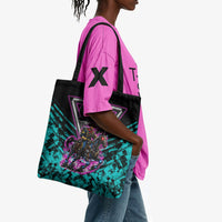Buffalo Soldiers 9th Cavalry Regiment Tote Bag Cyberpunk Synthwave Neon Futuristic Graphic Art