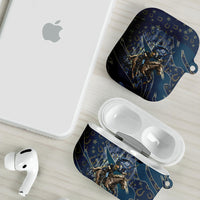 Buffalo Soldiers 10th Cavalry Regiment Ride Or Die AirPods Case Patriotic Military Heritage Distressed City Skyline Graphic Art