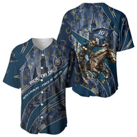 Buffalo Soldiers 10th Cavalry Regiment Ride Or Die Baseball Jersey Patriotic Military Heritage Distressed City Skyline Graphic Art