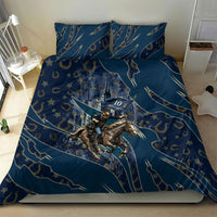 Buffalo Soldiers 10th Cavalry Regiment Ride Or Die Bedding Set Patriotic Military Heritage Distressed City Skyline Graphic Art