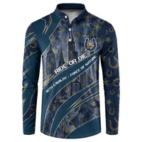 Buffalo Soldiers 10th Cavalry Regiment Ride Or Die Button Sweatshirt Patriotic Military Heritage Distressed City Skyline Graphic Art
