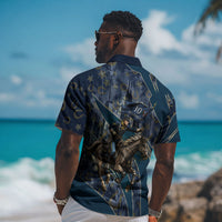 Buffalo Soldiers 10th Cavalry Regiment Ride Or Die Hawaiian Shirt Patriotic Military Heritage Distressed City Skyline Graphic Art