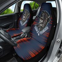 Buffalo Soldiers Fierce And Fearless Cavalry Car Seat Cover Half Face Soldier And Bison Halftone Graphic Art