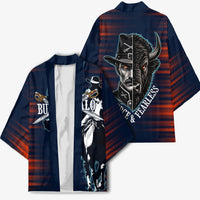 Buffalo Soldiers Fierce And Fearless Cavalry Kimono Half Face Soldier And Bison Halftone Graphic Art