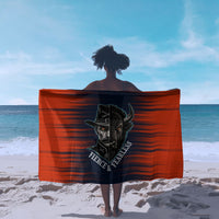 Buffalo Soldiers Fierce And Fearless Cavalry Sarong Half Face Soldier And Bison Halftone Graphic Art