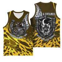 Buffalo Soldiers 9th And 10th Cavalry Regiments Basketball Jersey Wild And Untamed Vintage Western Horseshoe Graphic Art