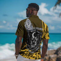 Buffalo Soldiers 9th And 10th Cavalry Regiments Hawaiian Shirt Wild And Untamed Vintage Western Horseshoe Graphic Art