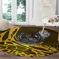 Buffalo Soldiers 9th And 10th Cavalry Regiments Round Carpet Wild And Untamed Vintage Western Horseshoe Graphic Art