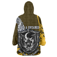 Buffalo Soldiers 9th And 10th Cavalry Regiments Wearable Blanket Hoodie Wild And Untamed Vintage Western Horseshoe Graphic Art
